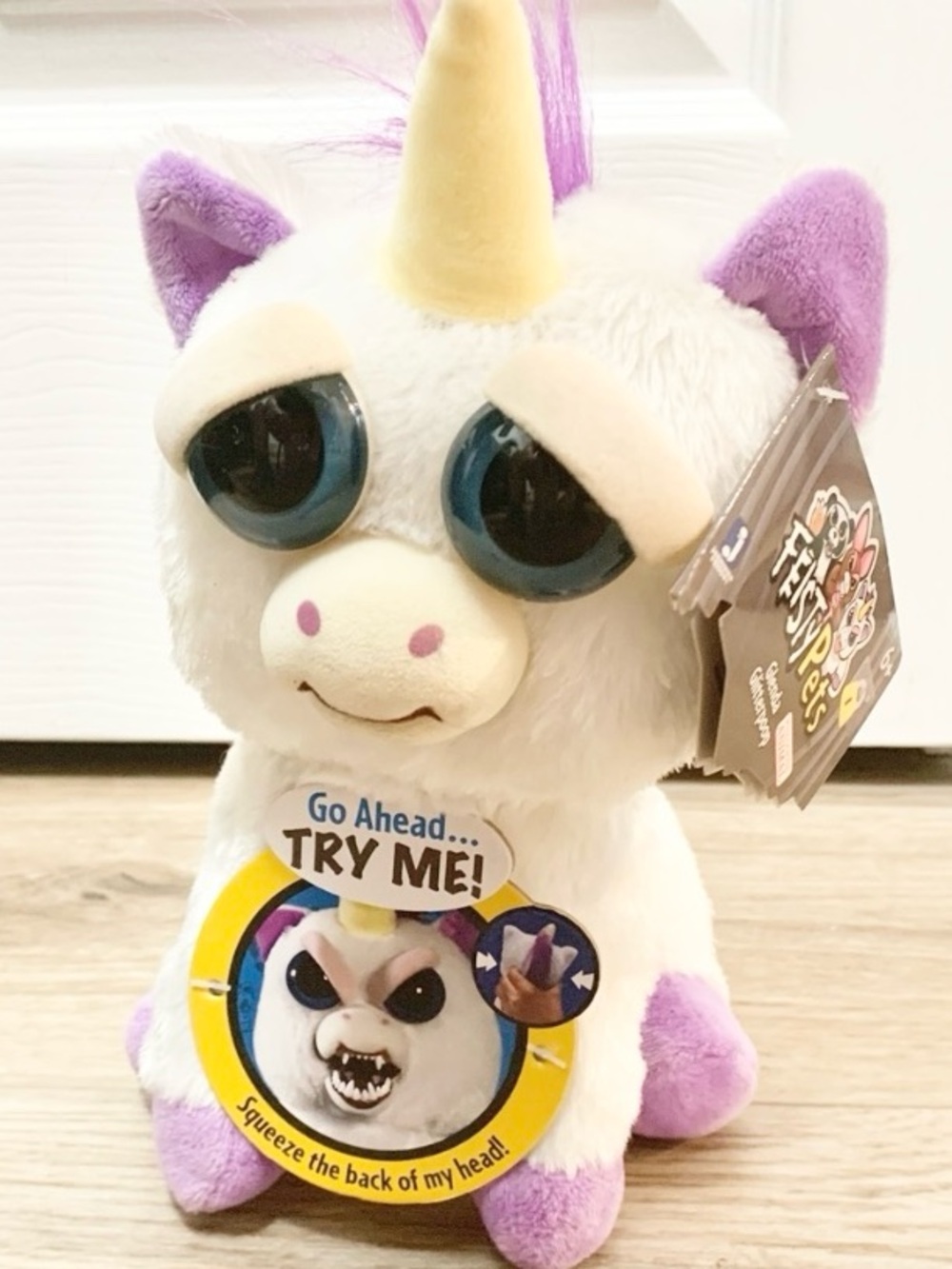 Scary Unicorn Plush Feisty Pets Glenda Glitterpoop NEW
